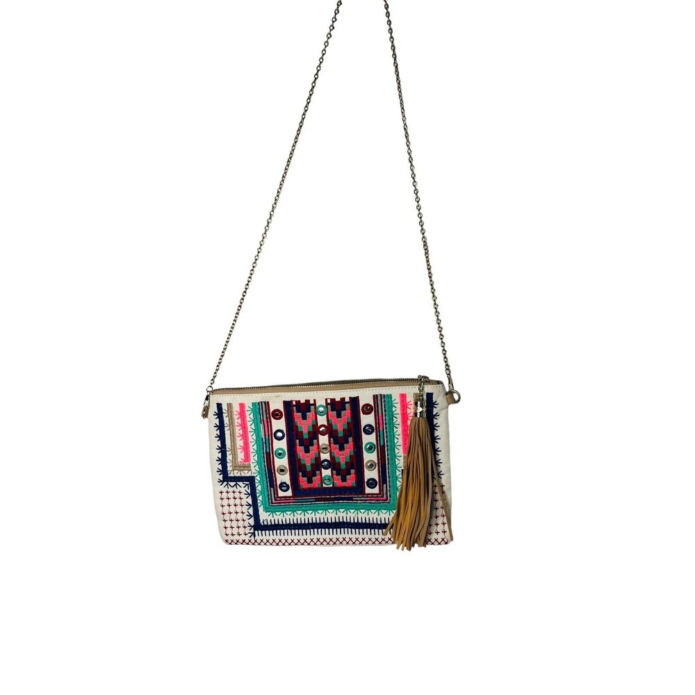 Bam Forever Women's Bohemian Embroidered Crossbody Bag